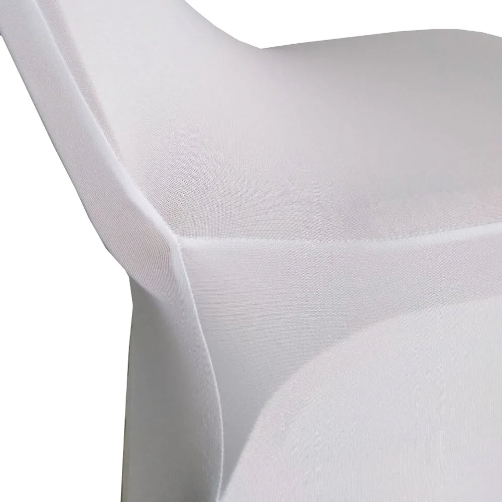 100pcs White Spandex Chair Covers Wedding Banquet Stretch