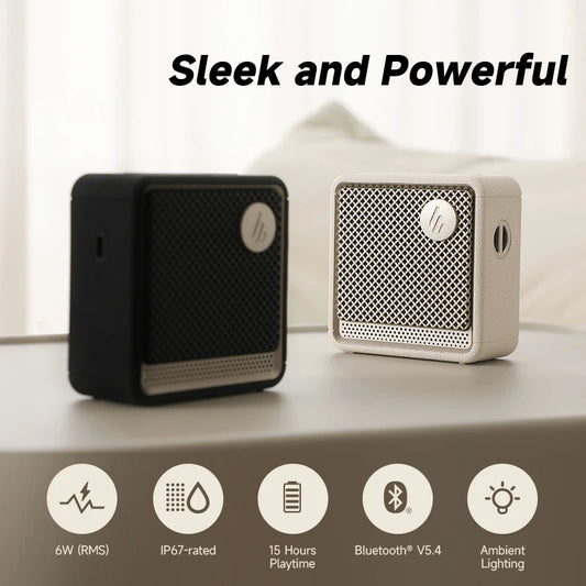 Edifier ES20 Portable Bluetooth Speaker with Deep Bass and LED Lights