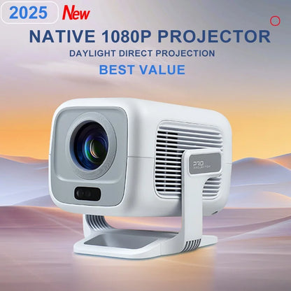 1080p Smart Projector with WiFi6 Bag and Auto Focus