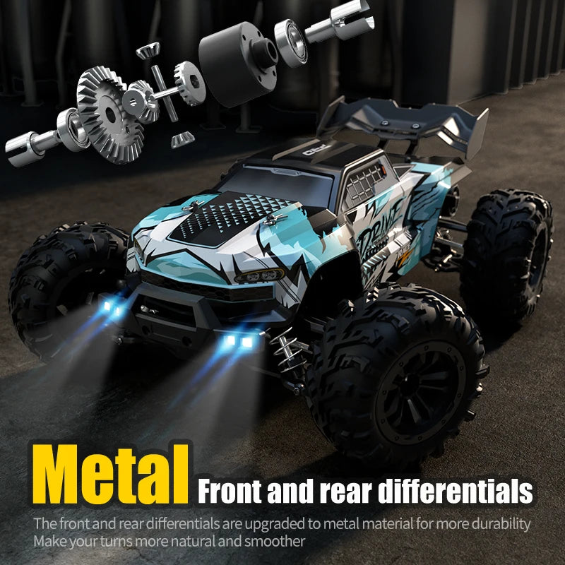 Remote Control Monster Truck 70KMH with LED Lights