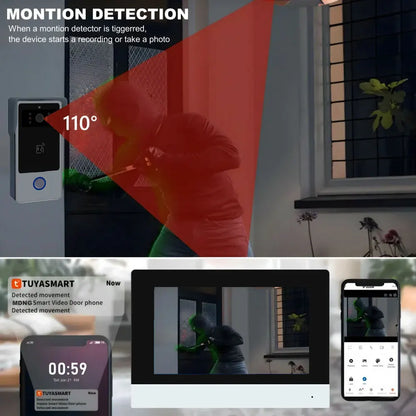 Smart Video Door Phone with 7'' Touch Monitor