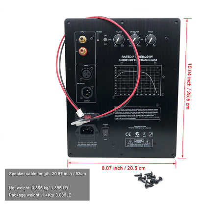 Heavy Duty Digital Bass Amplifier Board 200W Mono Audio