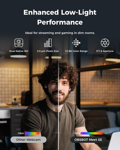 Full HD Smart Webcam with AI Framing