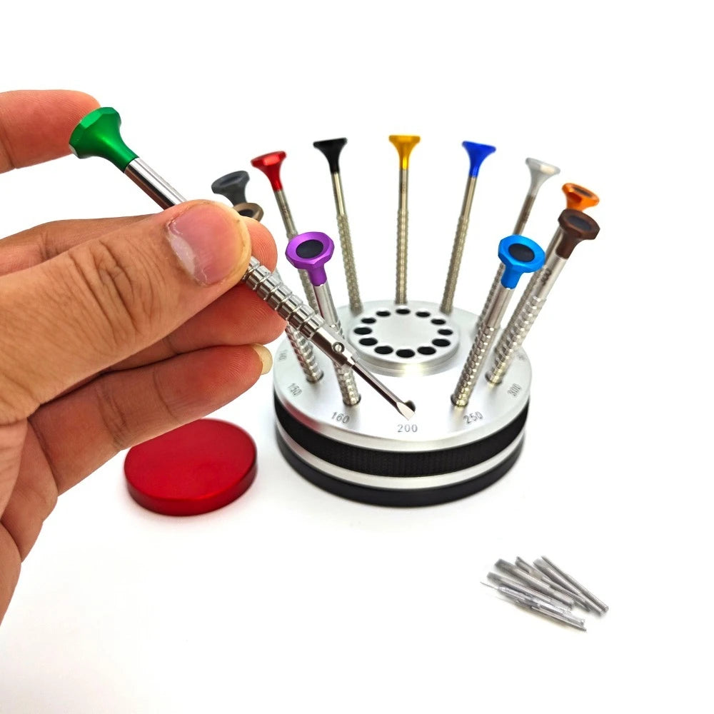 12-Piece Precision Screwdriver Set for Watch Repair