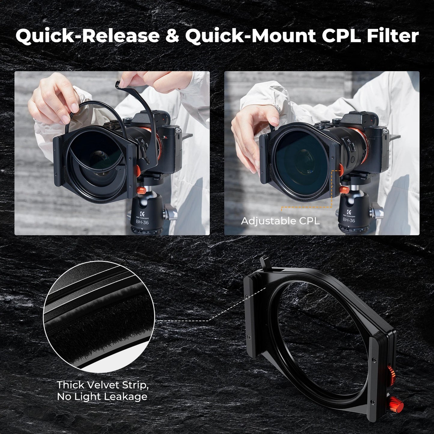 Camera Square Filter Set with ND1000 and GND8