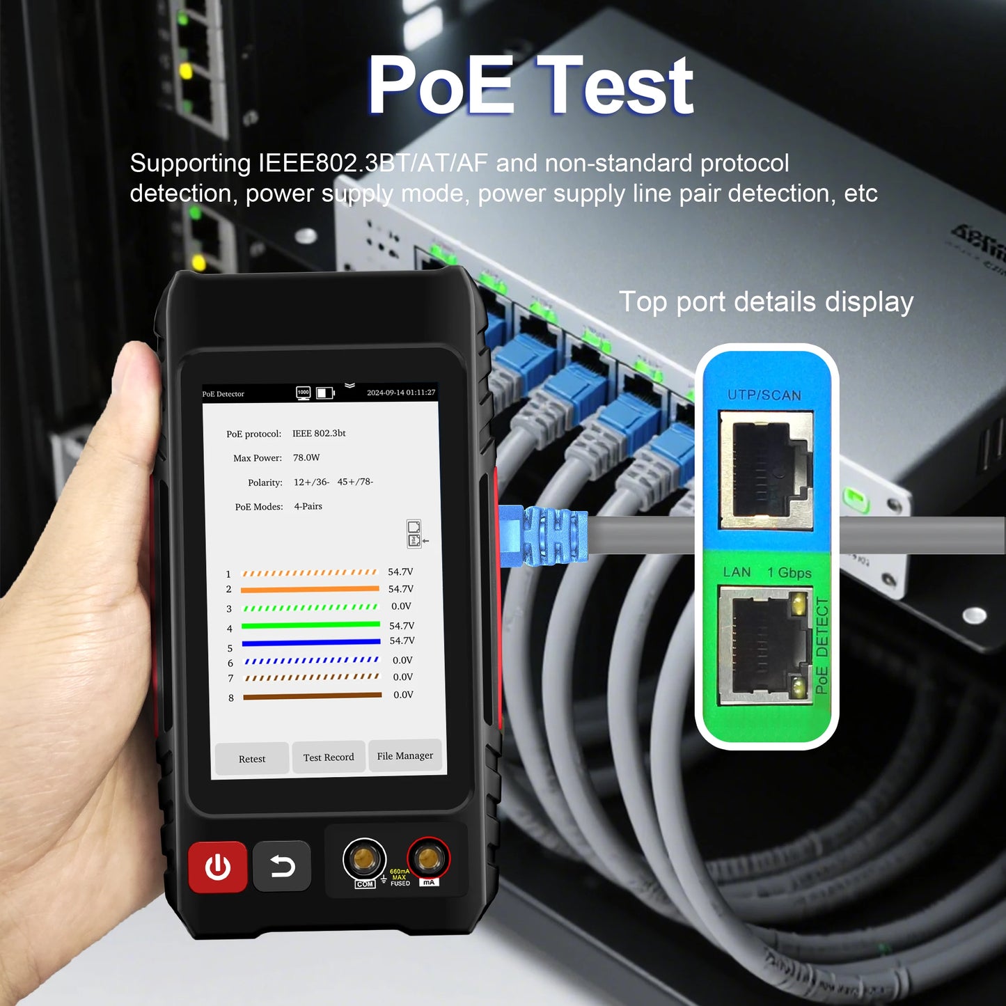 Professional LAN Cable Tester RJ45 Wire Tracker Tool Kit