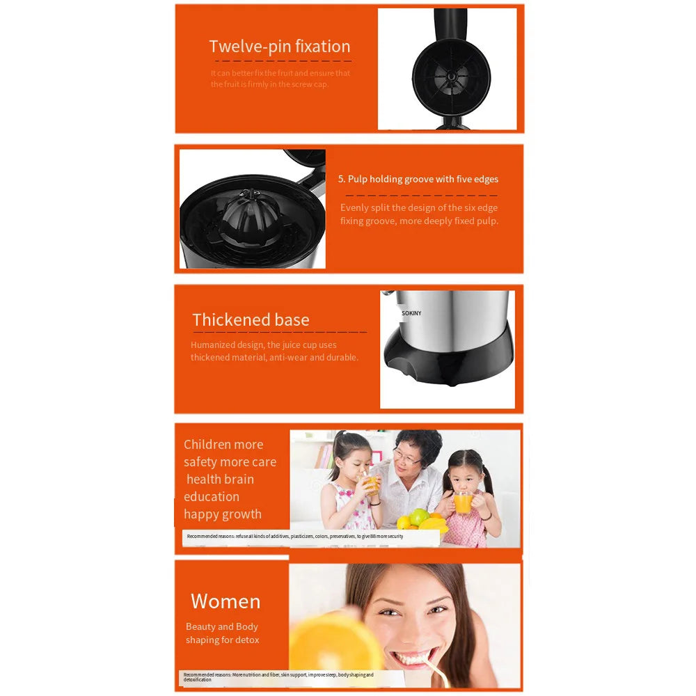 Portable Electric Juicer Blender with 400ml Stainless Steel Cup