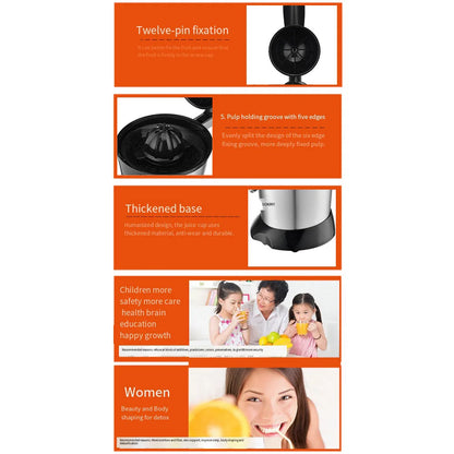 Portable Electric Juicer Blender with 400ml Stainless Steel Cup