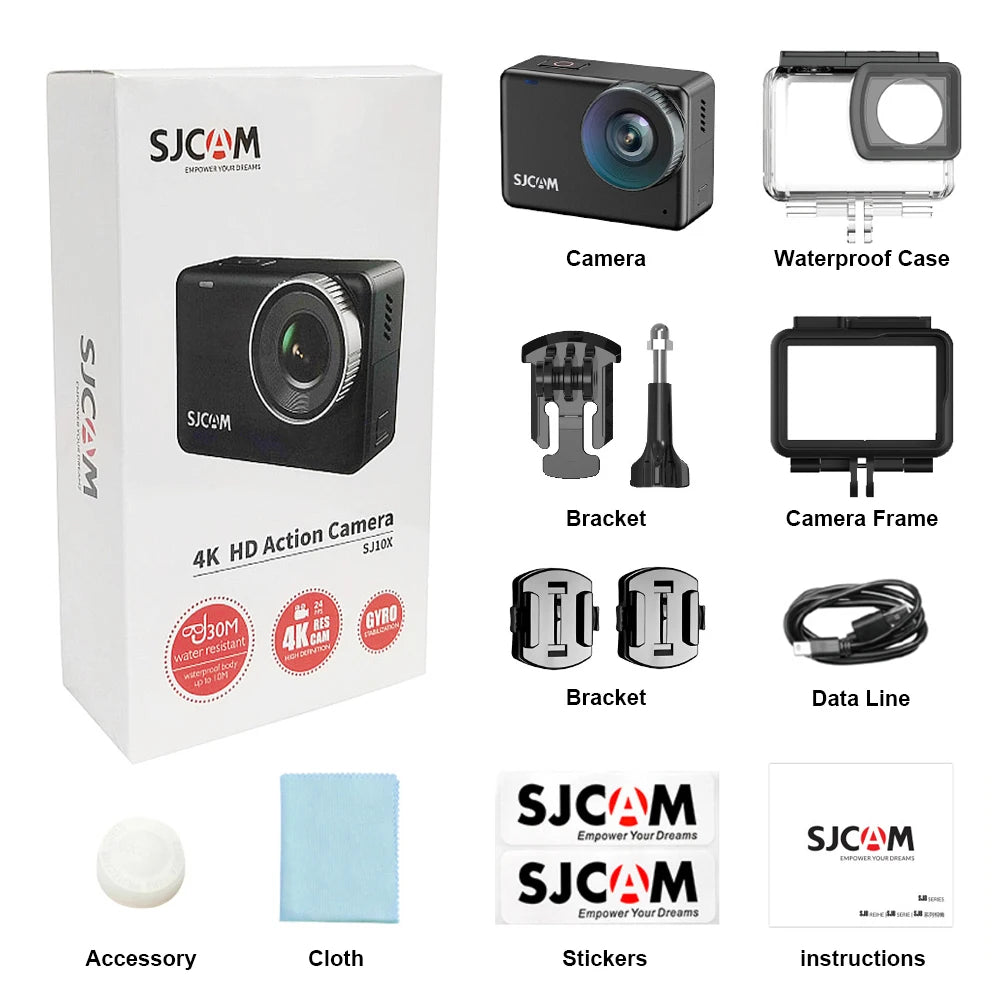 Outdoor Sport Camera with Underwater Mode and 4K Video