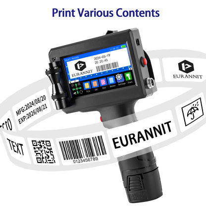 25.4mm Mini Handheld Inkjet Printer for QR and Barcodes