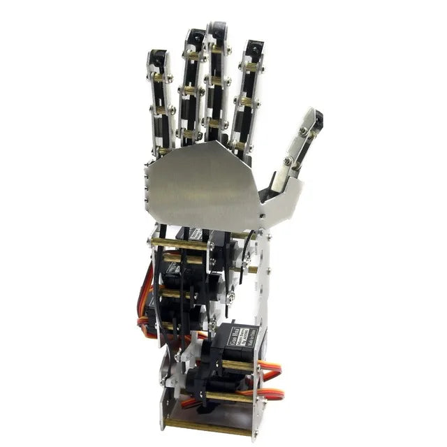 5-DOF Robotic Left Hand with Servos for Arduino