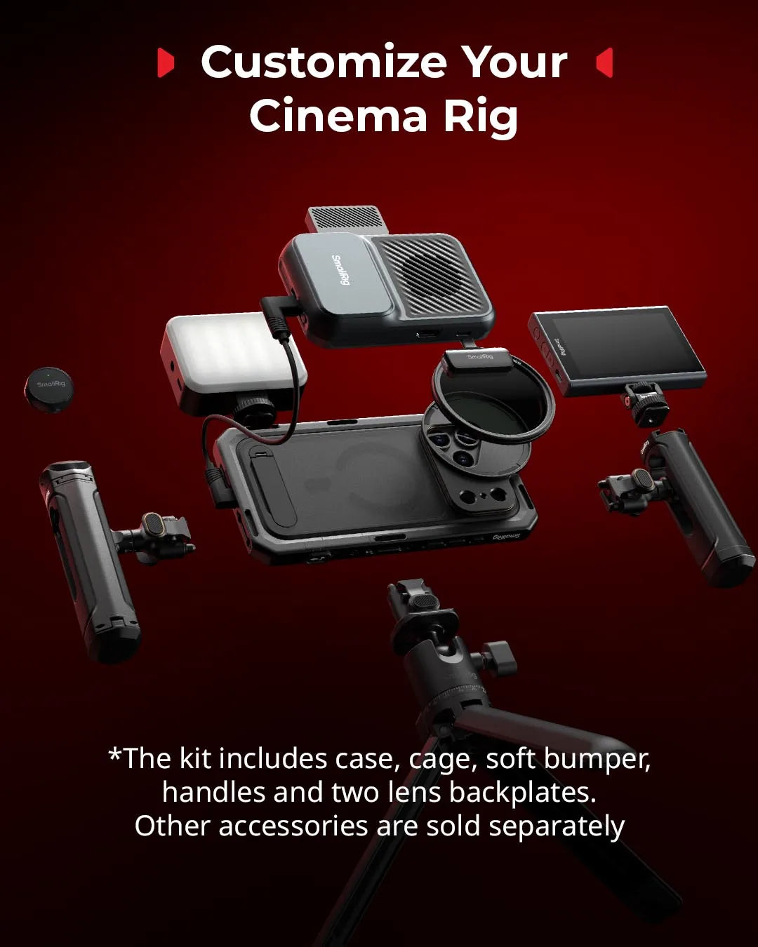 Dual Handheld Mobile Rig Kit for iPhone 17 Pro Stable Footage