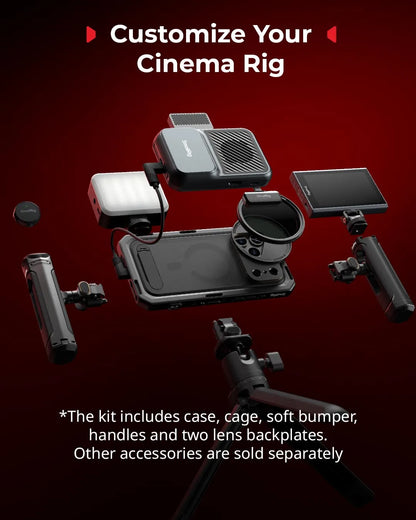 Dual Handheld Mobile Rig Kit for iPhone 17 Pro Stable Footage