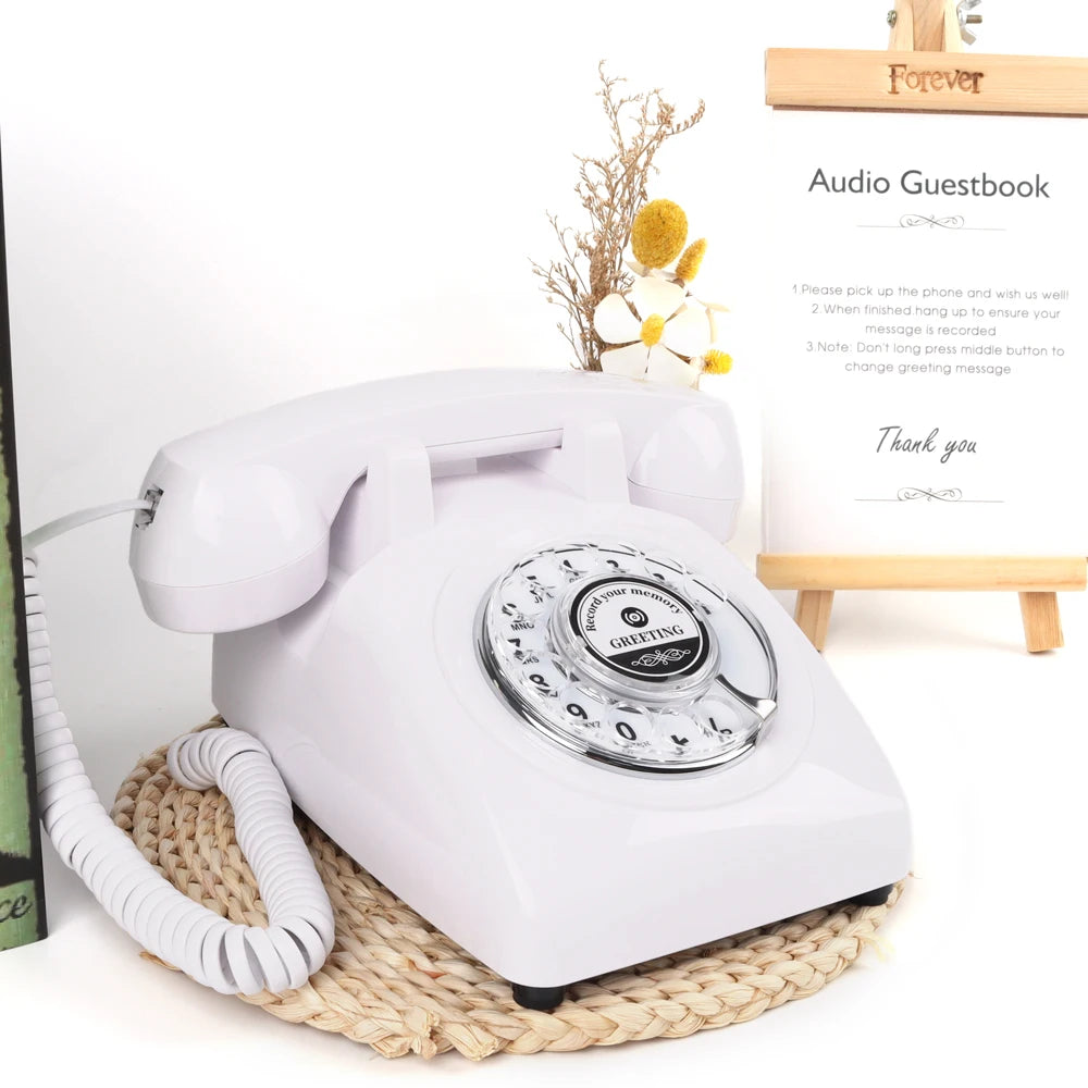 Portable Audio Guestbook Phone for Weddings and Birthdays