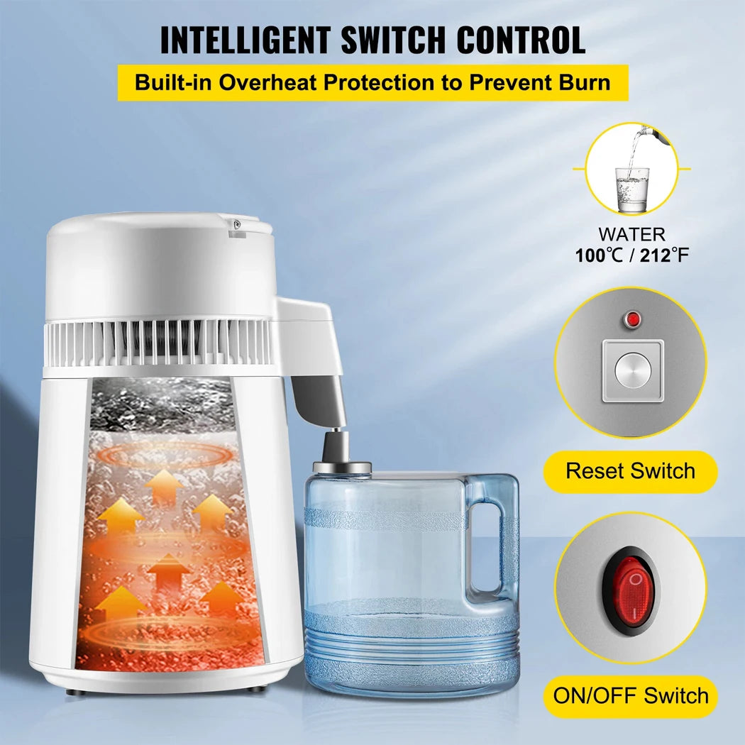 Electric 4L Water Purifier with Stainless Steel Tank