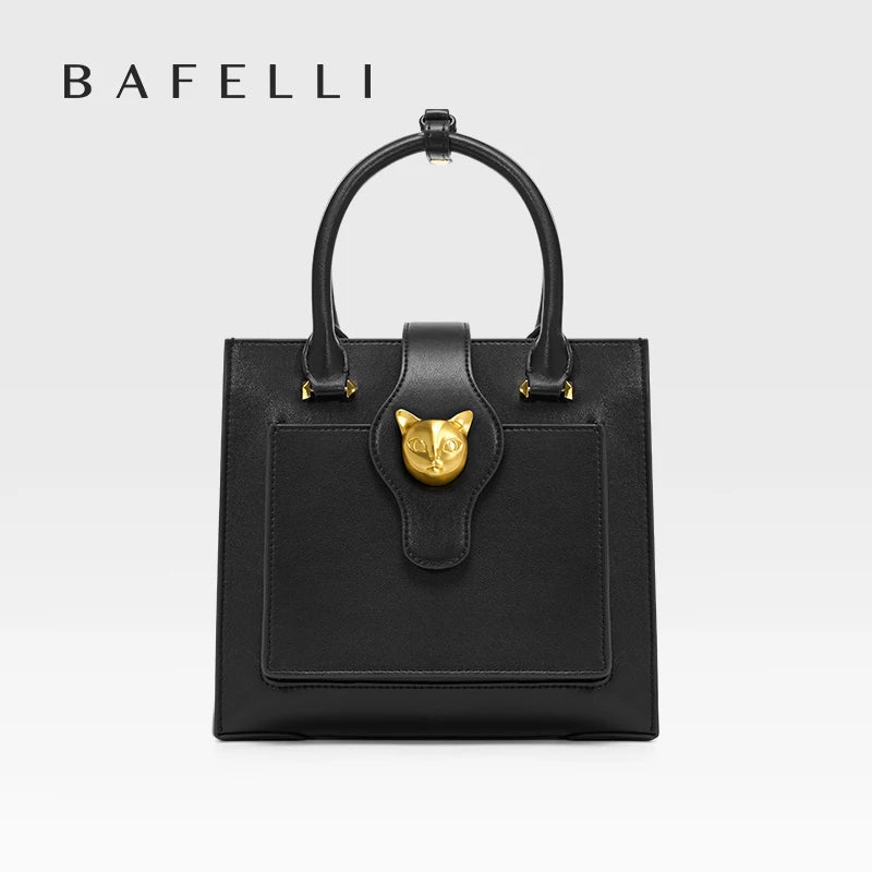 Women’s Black Leather Shoulder Bag Casual Crossbody Handbag
