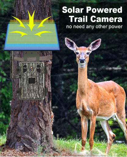 4G Trail Camera 128GB Rechargeable Night Vision