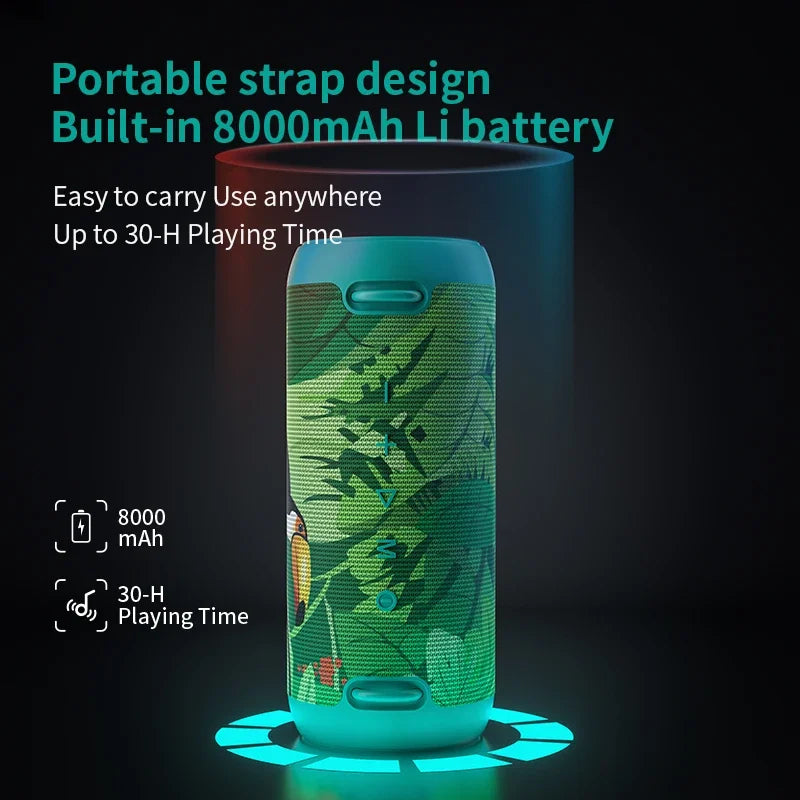 Portable Bluetooth Speaker 60W with Deep Bass and Amplifier