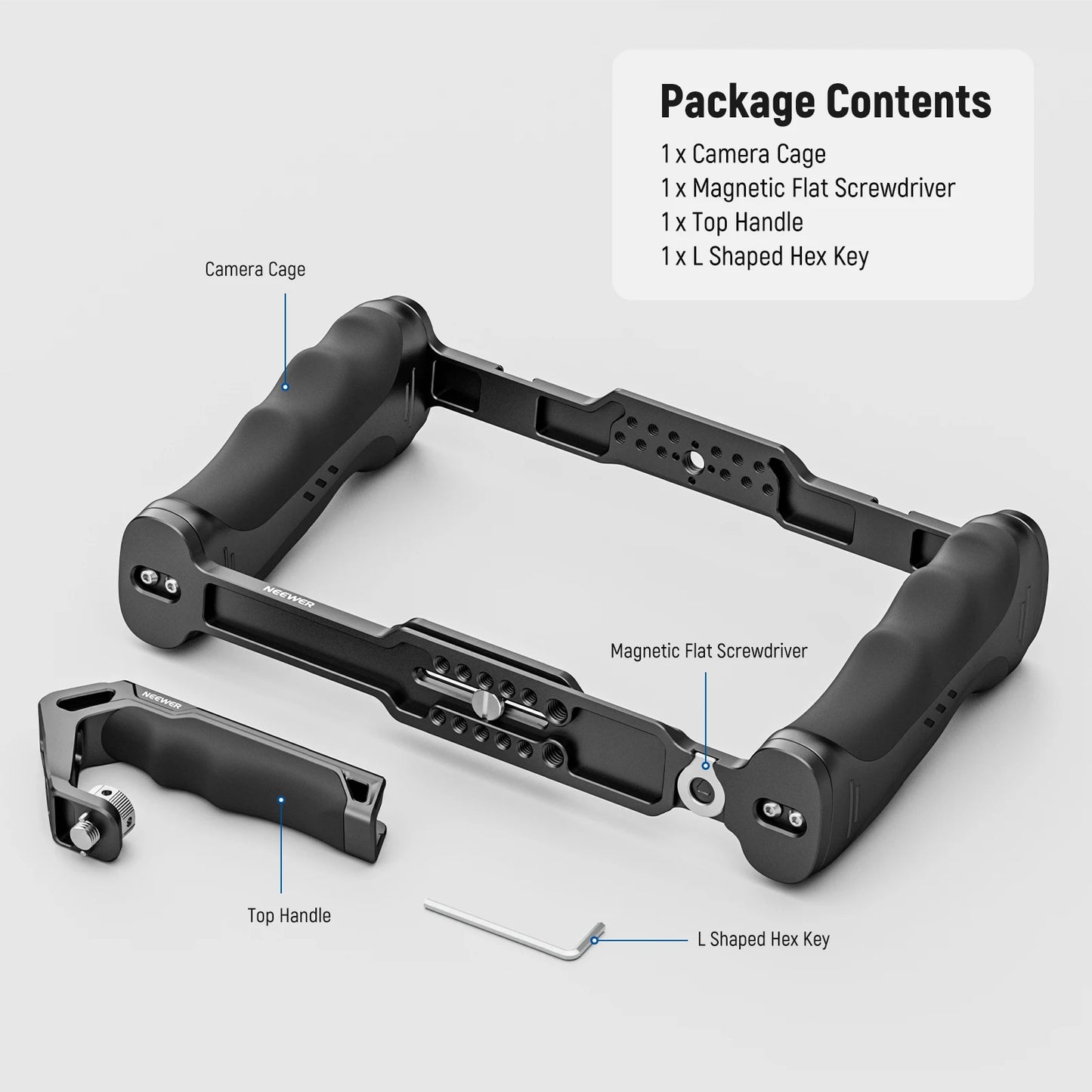 Camera Cage Video Rig with Top Handle Arca Base