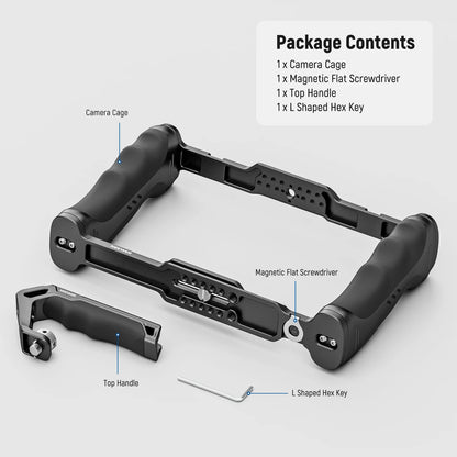 Camera Cage Video Rig with Top Handle Arca Base