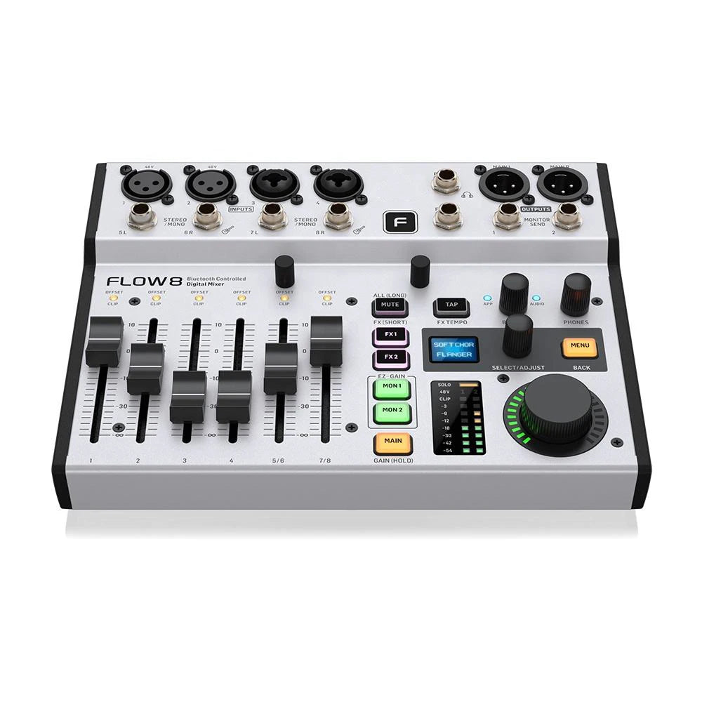 Digital Mixer with 48V Phantom Power & Bluetooth