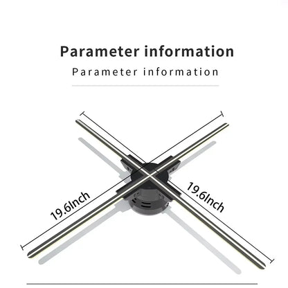 3D Holographic LED Fan Display for Advertising