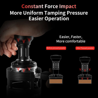 58.35mm Flat Espresso Tamper 4-Spring Constant Pressure