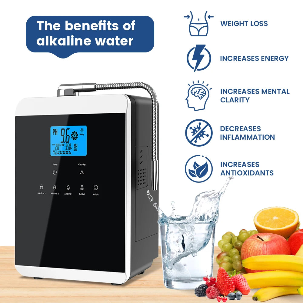 Household Alkaline Acid Water Ionizer 11 Platinum Plates