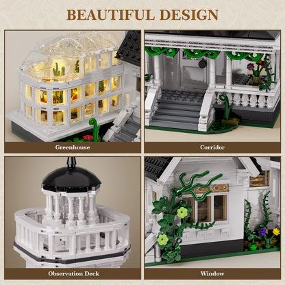 Vintage Architecture Building Blocks Medieval Cottage DIY Construction Kit