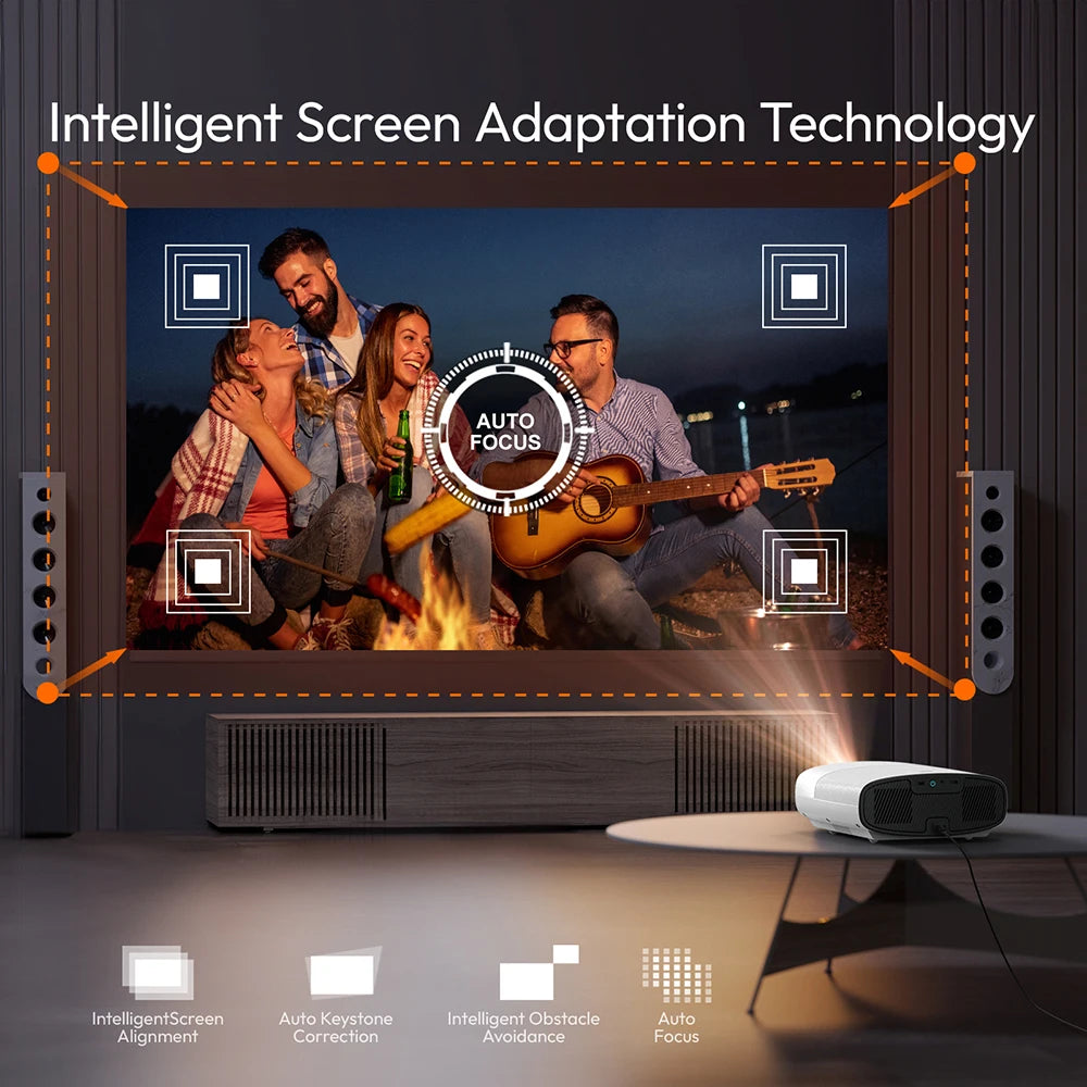 Portable 1000 ANSI Home Theatre Projector with Auto Focus