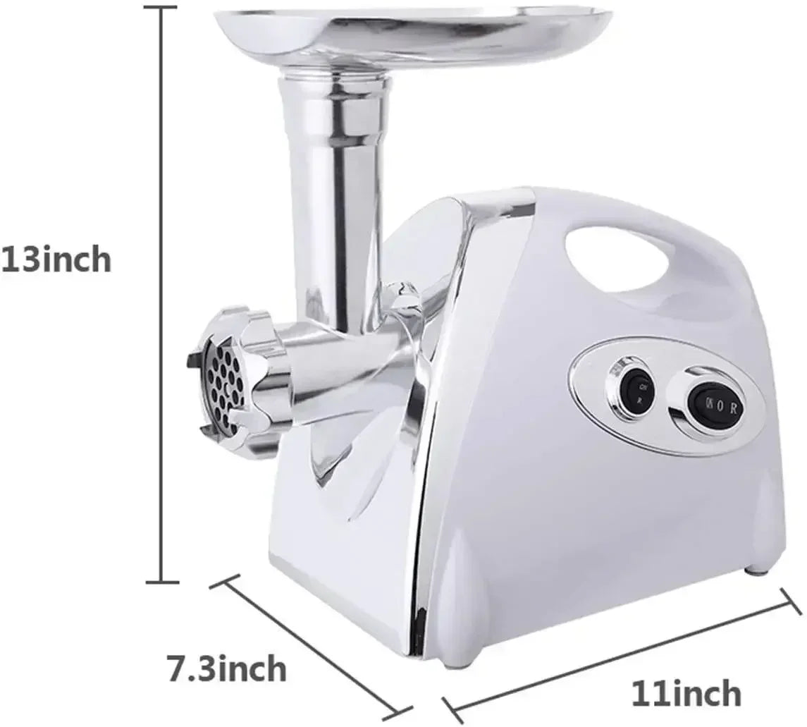 Electric Meat Mincer with Sausage Stuffer Attachment