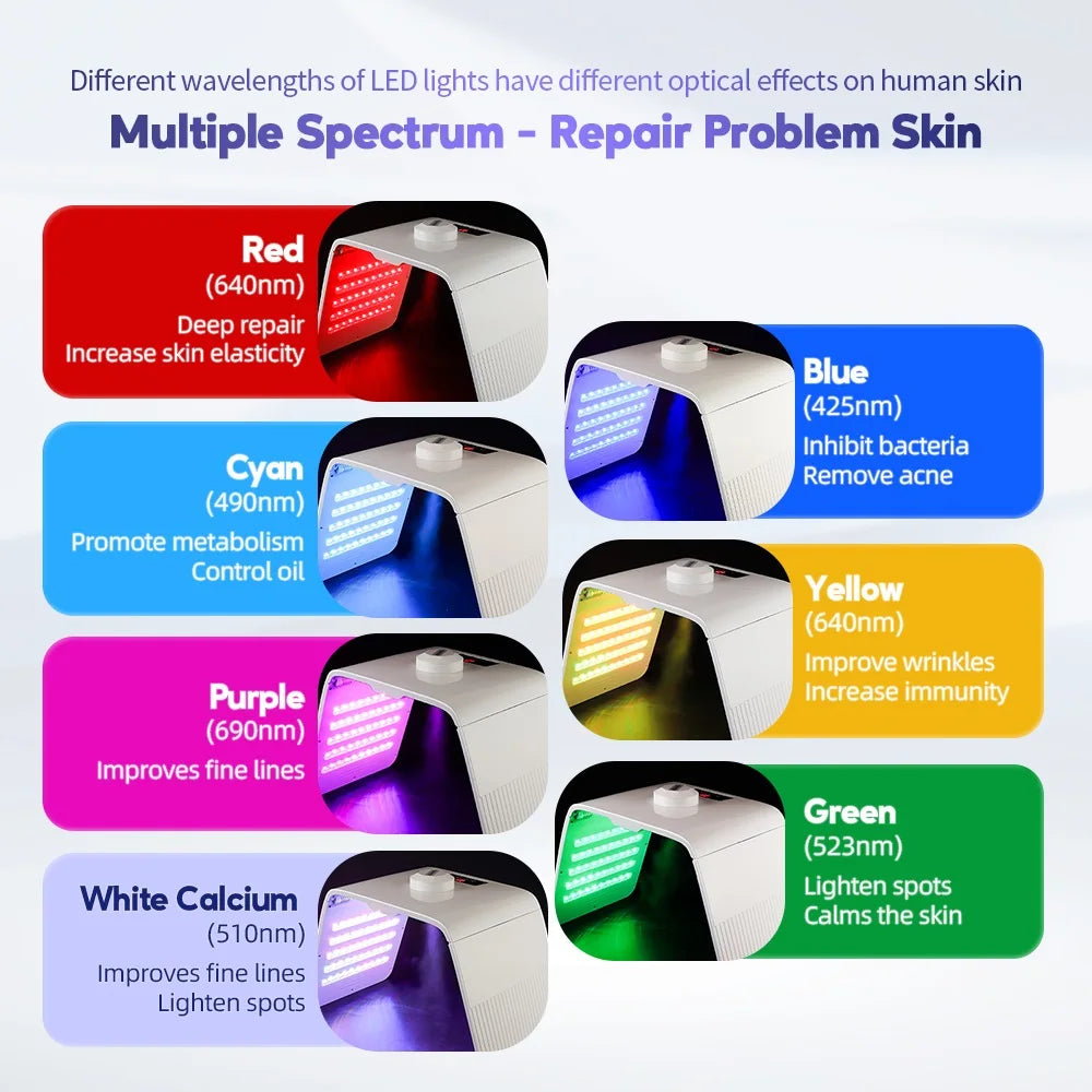 2 in 1 LED Skin Rejuvenation Mask with Hydrating Spray