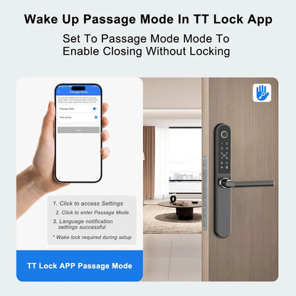 Waterproof Digital Fingerprint Lock for Sliding Doors