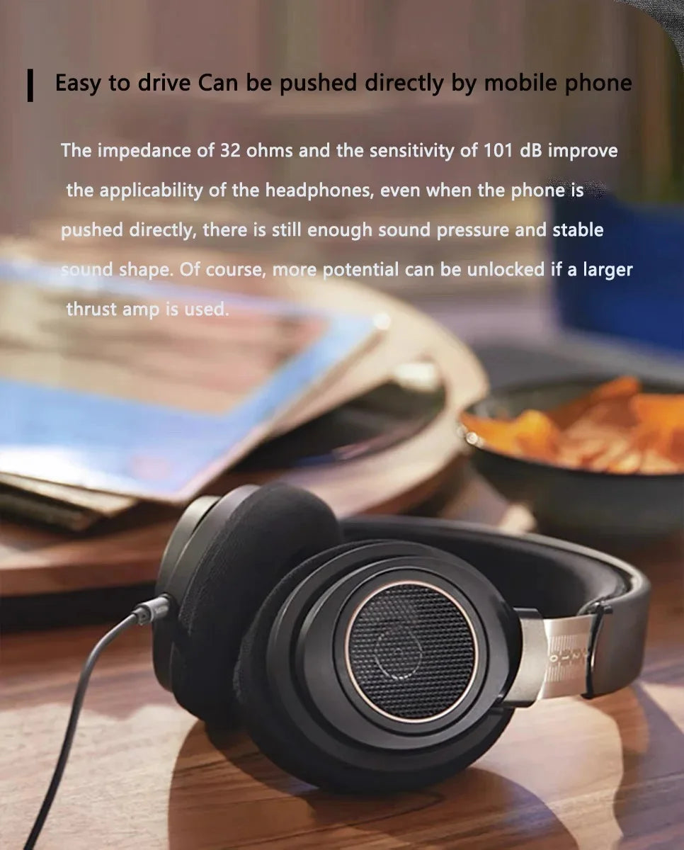 Wired Hi-Fi Stereo Headphones 3.5mm 6.3mm PC Headset