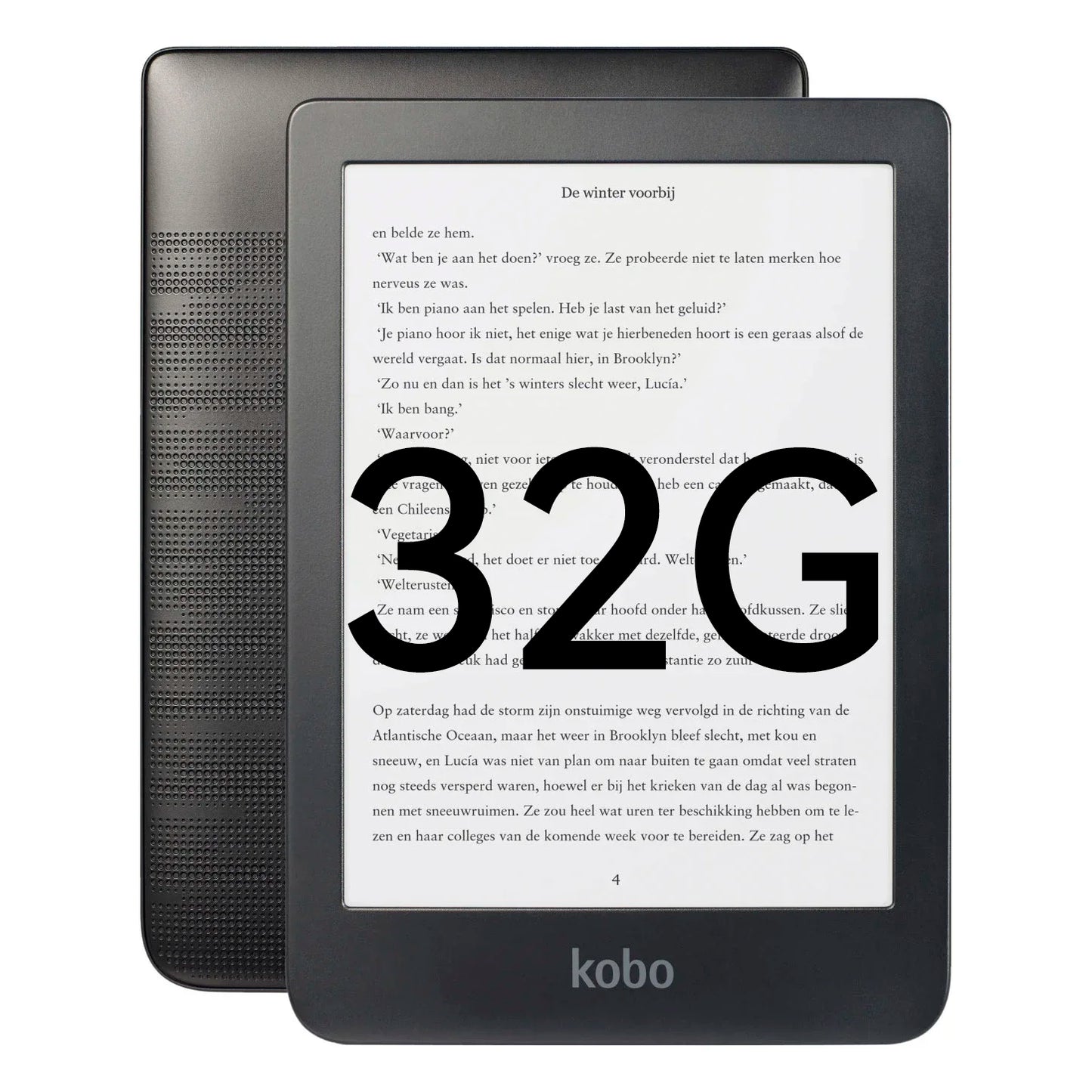 Portable 32GB 6" e-Reader with Adjustable Lighting