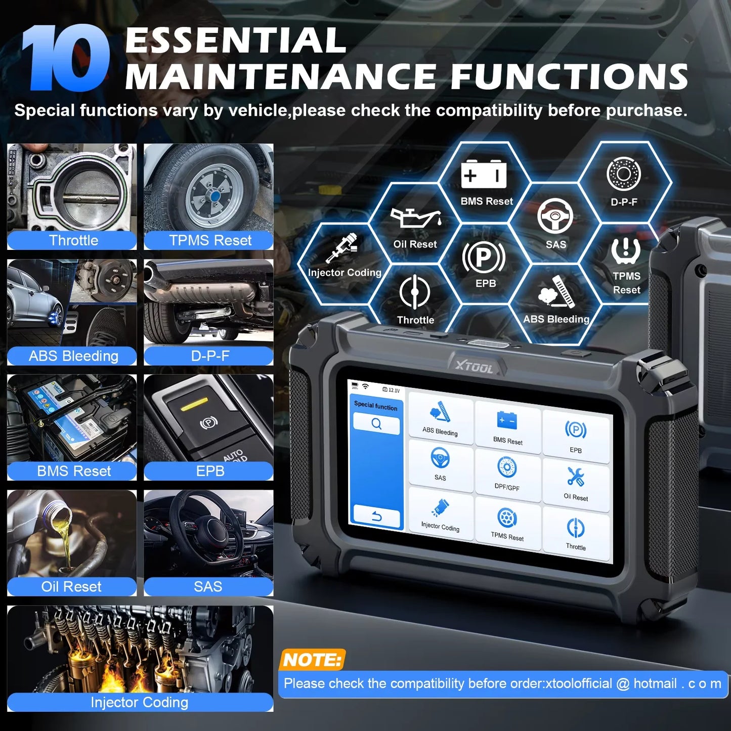 Professional OBD2 Car Scanner with CANFD and VIN Diagnostic