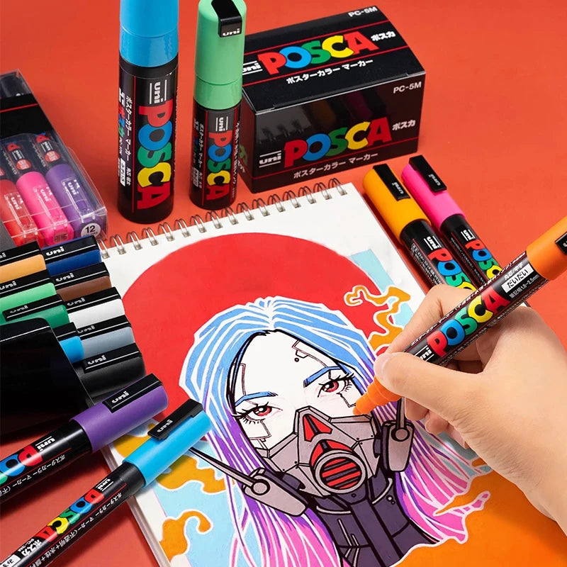 Acrylic Paint Marker Set 24 Colors 5M Art Pens