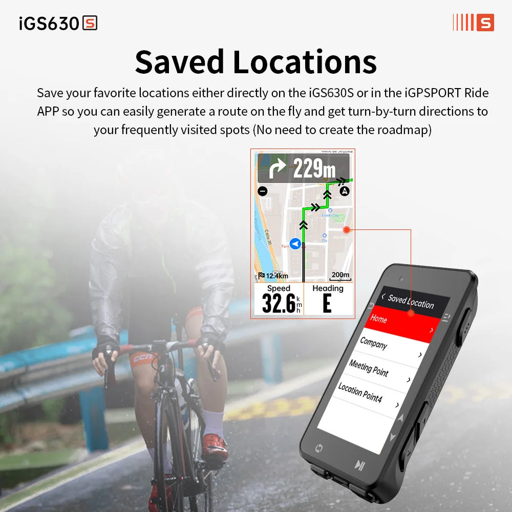Bike Computer with 16 GB Maps and Smart Climb Planning