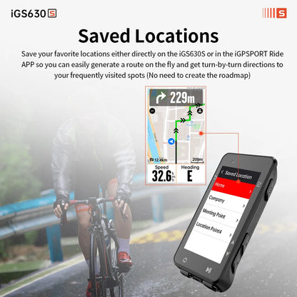 Bike Computer with 16 GB Maps and Smart Climb Planning