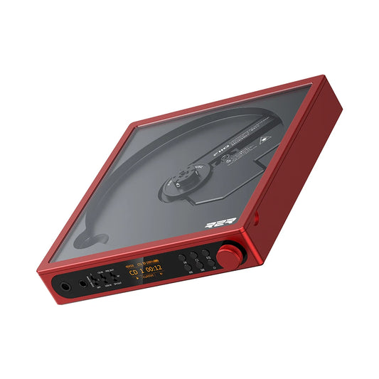 High-Power Portable Stereo CD Player Red