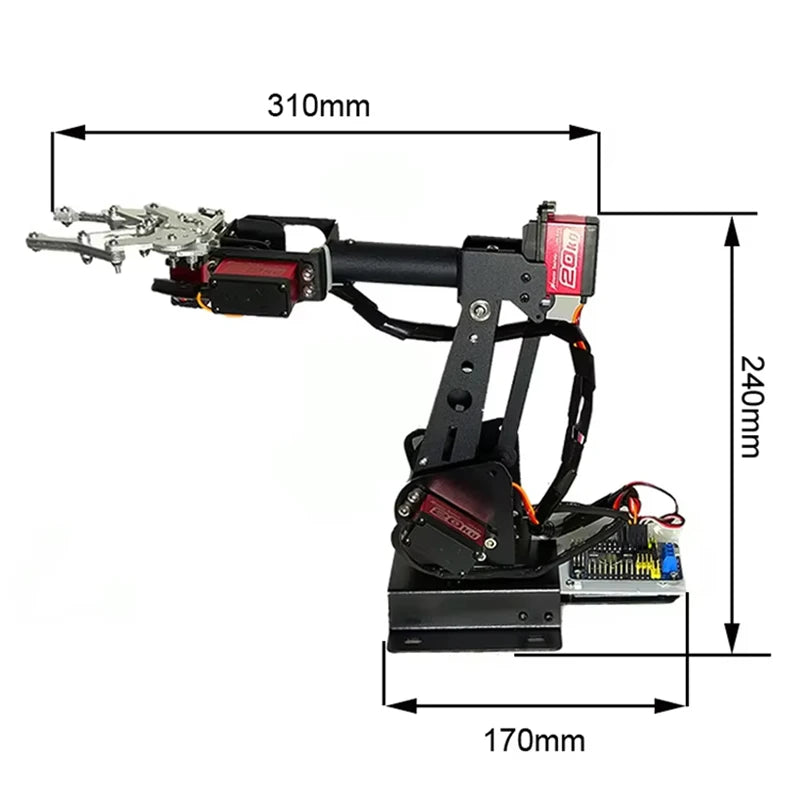 6DOF Programmable Robotic Arm Kit for Arduino