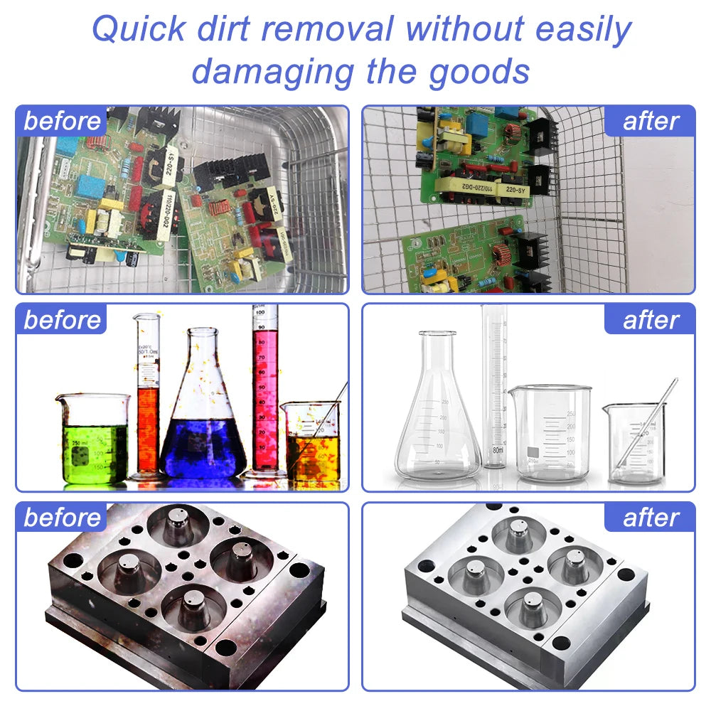 1.3L Ultrasonic Cleaner with 120W Heating Function