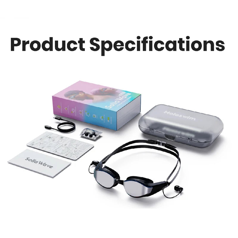 Smart Swimming Goggles with AI Audio Anti-Fog Waterproof Fitness