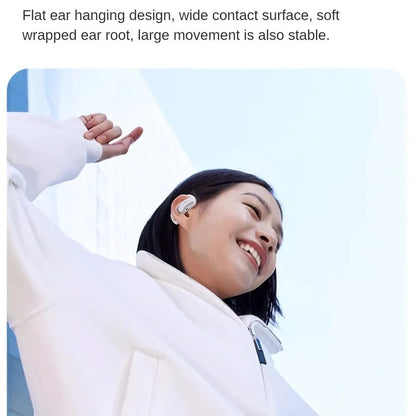 Wireless Blue Open-Ear Headphones for Running & Gym