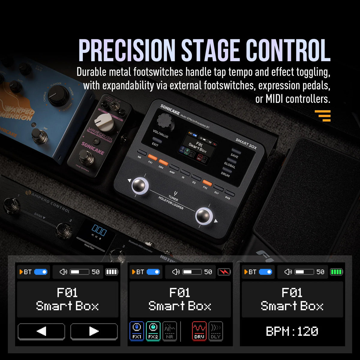 Smart Guitar Multi Effects Processor with Looper IR