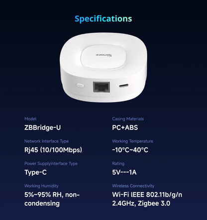 Zigbee Matter Gateway Multi-Mode Smart Home Hub