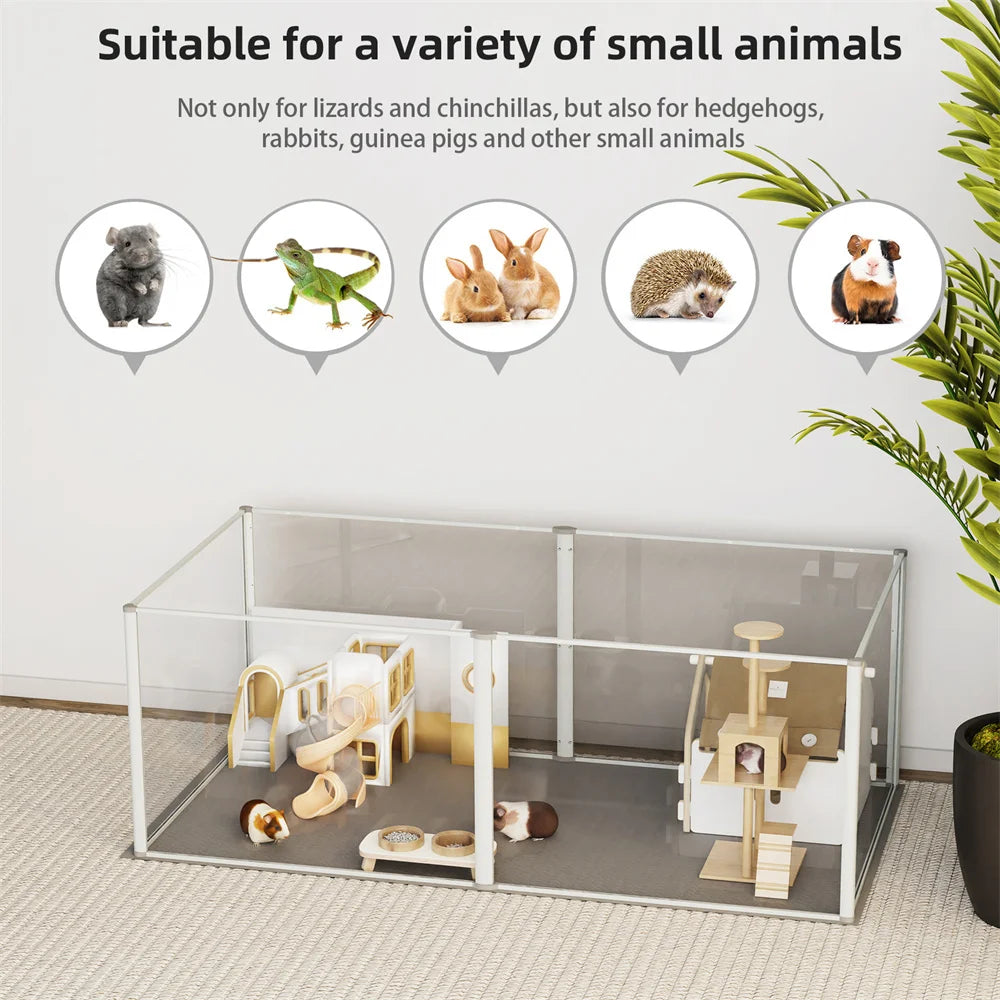 Indoor Dog Enclosure 163x102.5x80cm Acrylic Fence