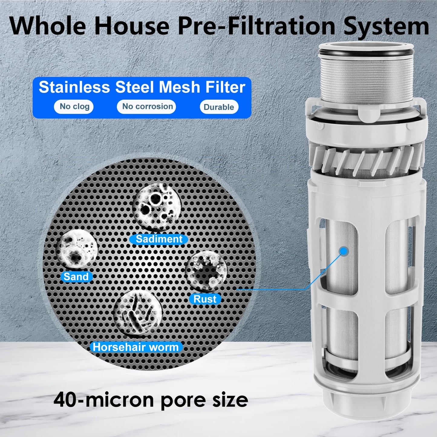 Automatic Backwash Sediment Water Filter for Whole House