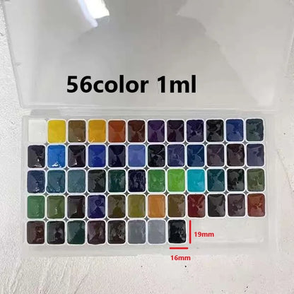 56 Colour Professional Watercolour Paint Set Artist Student