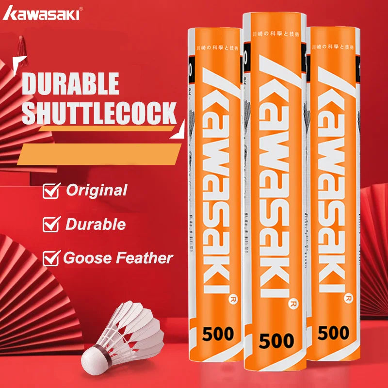 Kawasaki K500-Speed 77 Badminton Shuttlecocks 4-Tube Training Pack